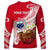 (Custom Personalised) Samoa Long Sleeve Shirt Ula Fala Kava Bowl Plumeria Polynesian Red LT14 - Polynesian Pride