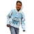 Fiji Tanoa Kid Hoodie Kava Bowl Fijian Tapa Blue Pattern LT14 - Polynesian Pride