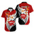 Tonga Kava Bowl Hawaiian Shirt Tongan Kupesi Ngatu Pattern Black LT14 Red - Polynesian Pride