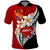 Tonga Kava Bowl Polo Shirt Tongan Kupesi Ngatu Pattern Black LT14 Red - Polynesian Pride