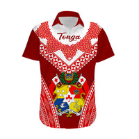 Tonga Heilala Flowers Hawaiian Shirt Tongan Ngatu White Special Verison LT14 - Polynesian Pride