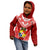 Tonga Heilala Flowers Kid Hoodie Tongan Ngatu White Special Verison LT14 - Polynesian Pride