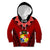 Tonga Heilala Flowers Kid Hoodie Tongan Ngatu Black Special Verison LT14 Hoodie Red - Polynesian Pride