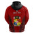 Custom Tonga Heilala Flowers Hoodie Tongan Ngatu Black Special Verison LT14 - Polynesian Pride