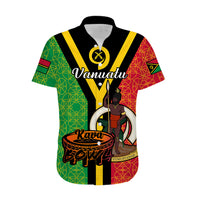 (Custom Personalised) Vanuatu Hawaiian Shirt Kava Bowl Mix Sand Drawing Flag Style LT14 - Polynesian Pride
