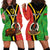 (Custom Personalised) Vanuatu Hoodie Dress Kava Bowl Mix Sand Drawing Flag Style LT14 Black - Polynesian Pride