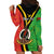 (Custom Personalised) Vanuatu Hoodie Dress Kava Bowl Mix Sand Drawing Flag Style LT14 - Polynesian Pride