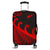 New Zealand Rugby Maori Luggage Cover Silver Fern Koru Vibes - Red LT8 Red - Polynesian Pride