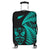 New Zealand Haka Rugby Maori Luggage Cover Silver Fern Vibes - Turquoise LT8 Turquoise - Polynesian Pride