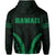 Polynesian Kakau Seal of Hawaii Hoodie Sport Style Version 2.0 Green - Polynesian Pride