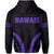 Polynesian Kakau Seal of Hawaii Hoodie Sport Style Version 2.0 Purple - Polynesian Pride