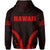 Polynesian Kakau Seal of Hawaii Hoodie Sport Style Version 2.0 Red - Polynesian Pride