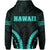 Polynesian Kakau Seal of Hawaii Hoodie Sport Style Version 2.0 Turquoise - Polynesian Pride