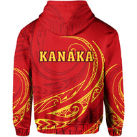 Kanaka Mauna Kea Polynesian Zipper Hoodie Frida Style - Polynesian Pride