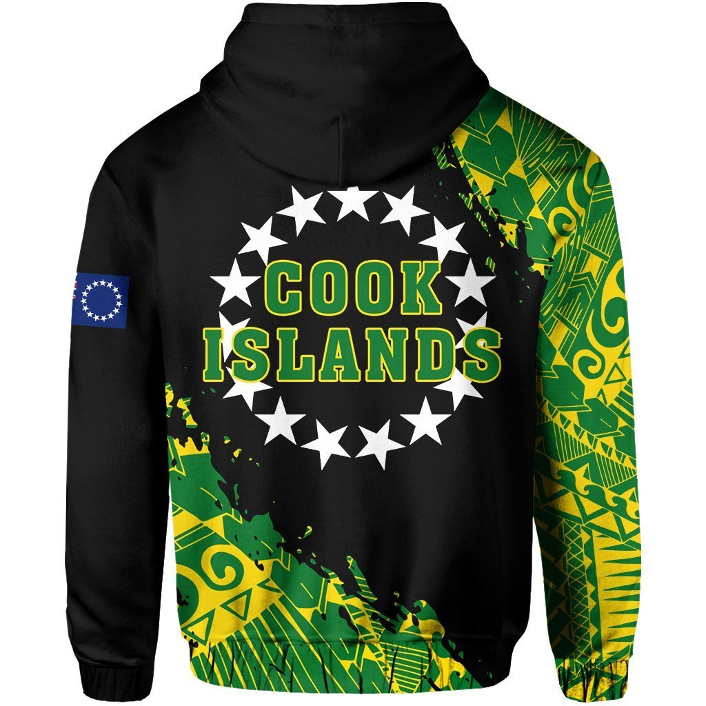 Cook Islands Zipper Hoodie Nora Style - Polynesian Pride