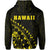 Kanaka Map Zipper Hoodie (Yellow) Turtle Style - Polynesian Pride