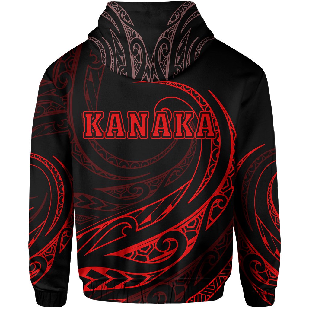 Kanaka Hoodie Frida Style Red - Polynesian Pride