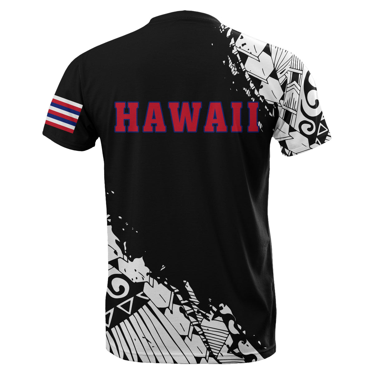 Hawaii Flag Polynesian T Shirt Nora Style - Polynesian Pride