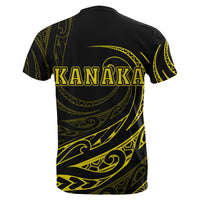 Kanaka T shirt Frida Style Yellow - Polynesian Pride
