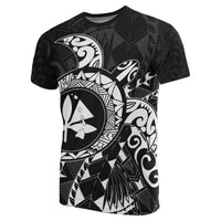 Kanaka Map T shirt ( White) Turtle Style - Polynesian Pride