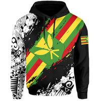 Kanaka Flag Polynesian Hoodie Nora Style - Polynesian Pride