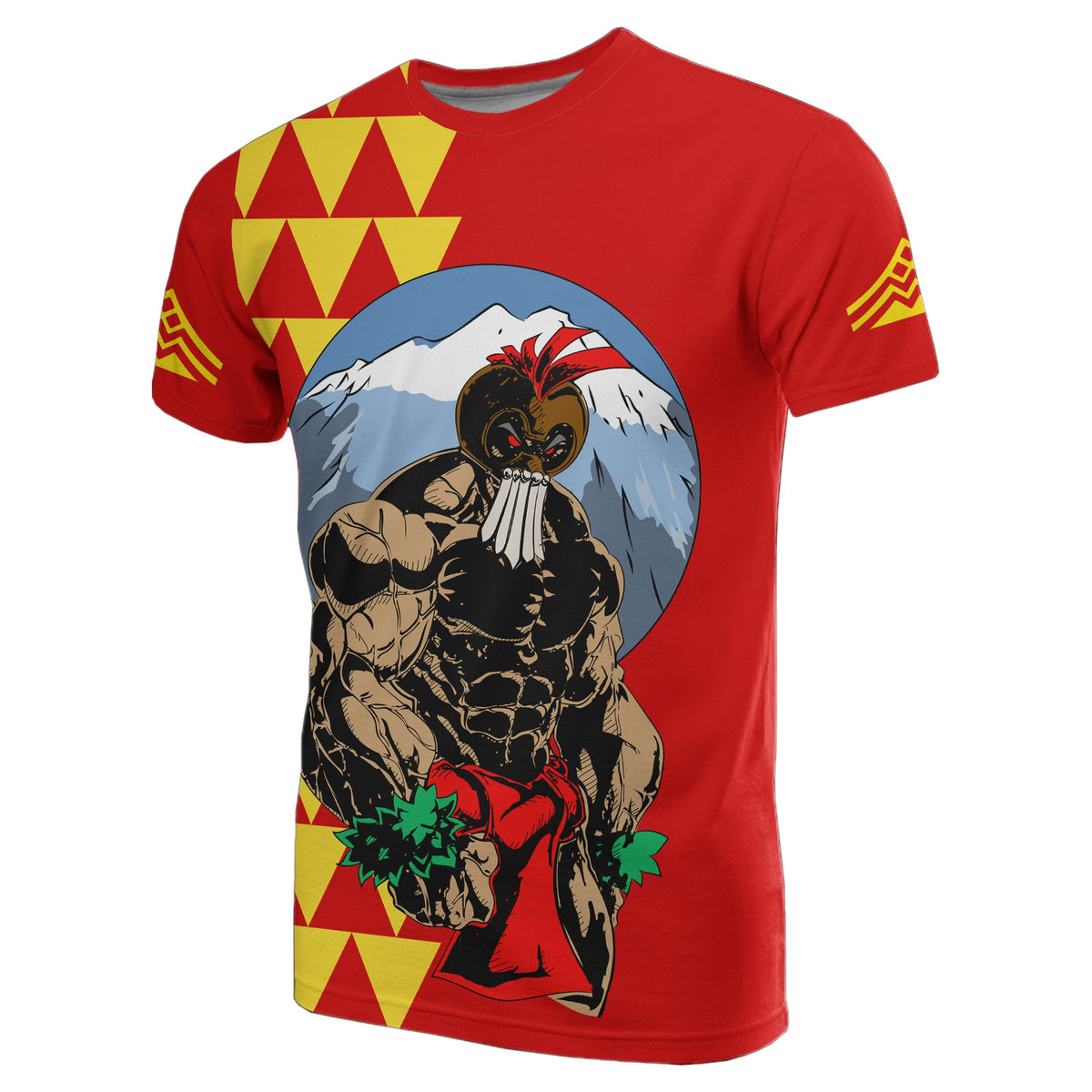 Mauna Kea Kanaka Warrior T shirt - Polynesian Pride