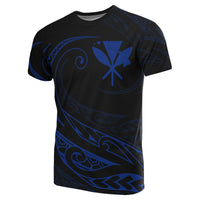 Kanaka T shirt Frida Style Blue - Polynesian Pride