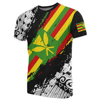 Kanaka Flag Polynesian T shirt Nora Style - Polynesian Pride