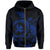 Kanaka Map Zipper Hoodie (Blue) Turtle Style - Polynesian Pride