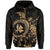 Kanaka Map Zipper Hoodie (Gold) Turtle Style - Polynesian Pride