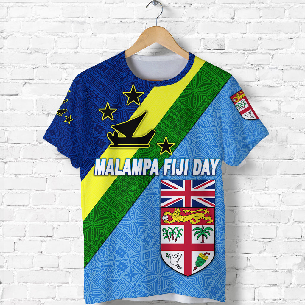 Vanuatu Malampa and Fiji Day T Shirt Simple Style LT8 - Polynesian Pride