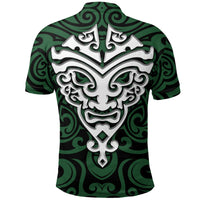 New Zealand Kiwi Polo Shirt, Maori Warrior Moko Golf Shirts - Polynesian Pride