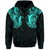 Maori Ta Moko Hoodie New Zealand Turquoise - Polynesian Pride