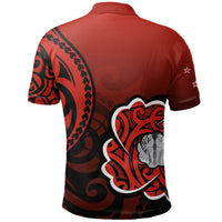 New Zealand Lest We Forget Polo Shirt, Maori Poppy Flowers Golf Shirts - Polynesian Pride