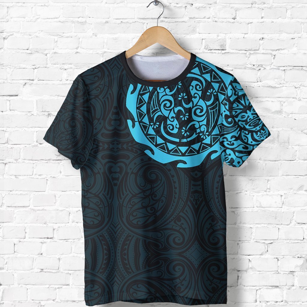 New Zealand Maori Tattoo Tangaroa T Shirt Unisex Black - Polynesian Pride