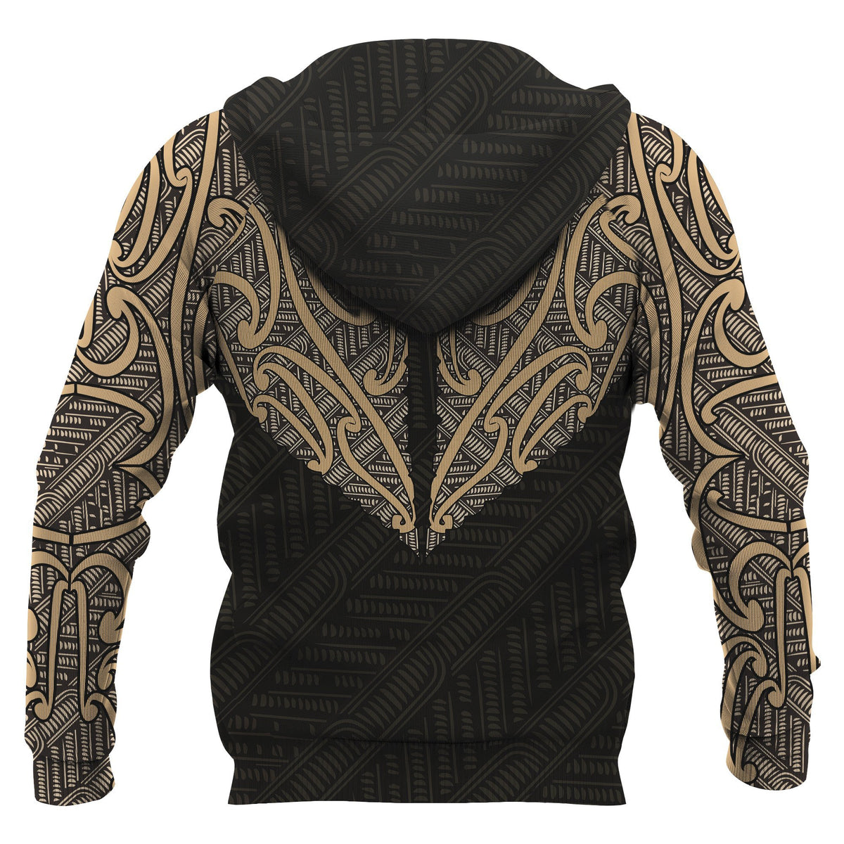 Aotearoa Koru Maori Tattoo All Over Hoodie - Polynesian Pride