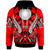 Marshall Islands Hoodie Tribal Sun Tattoo Red Color Unisex Red - Polynesian Pride