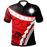 Marshall Islands Custom Polo Shirt Proud Of Marshall Islands Unisex Red - Polynesian Pride