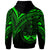 Marshall Islands Zip Hoodie Green Color Cross Style - Polynesian Pride