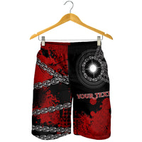 Marshall Islands Polynesian Personalised Men's Shorts - Polynesian Chain Style - Polynesian Pride