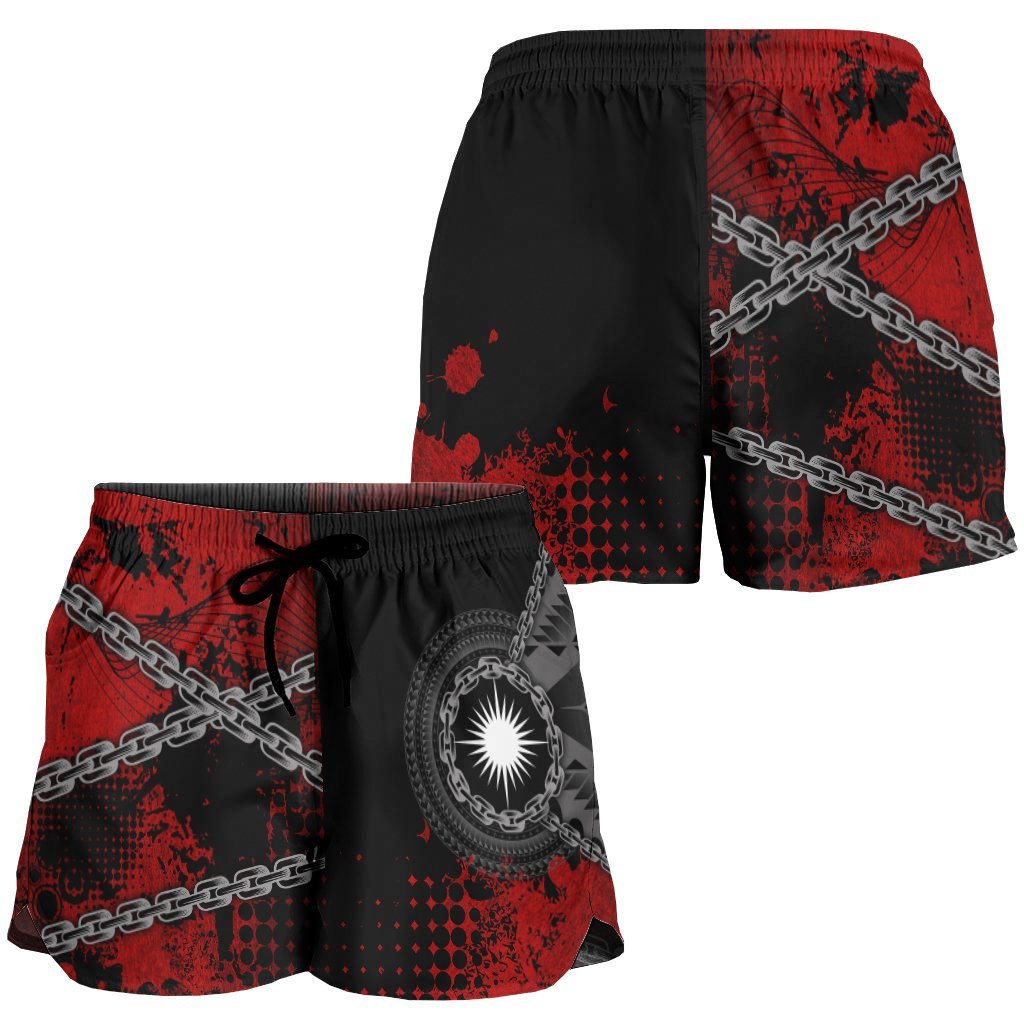 Marshall Islands Polynesian Women's Shorts - Polynesian Chain Style - Polynesian Pride