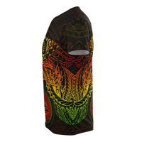 American Samoa T Shirt American Samoan Seal Reggae Turtle Manta Ray - Polynesian Pride