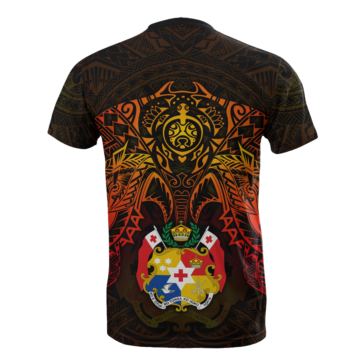 Tonga T Shirt Tonga Coat of Arms Red Manta Ray - Polynesian Pride