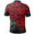 Hawaii Polo Shirt Kanaka Maoli Red Turtle Hibiscus - Polynesian Pride