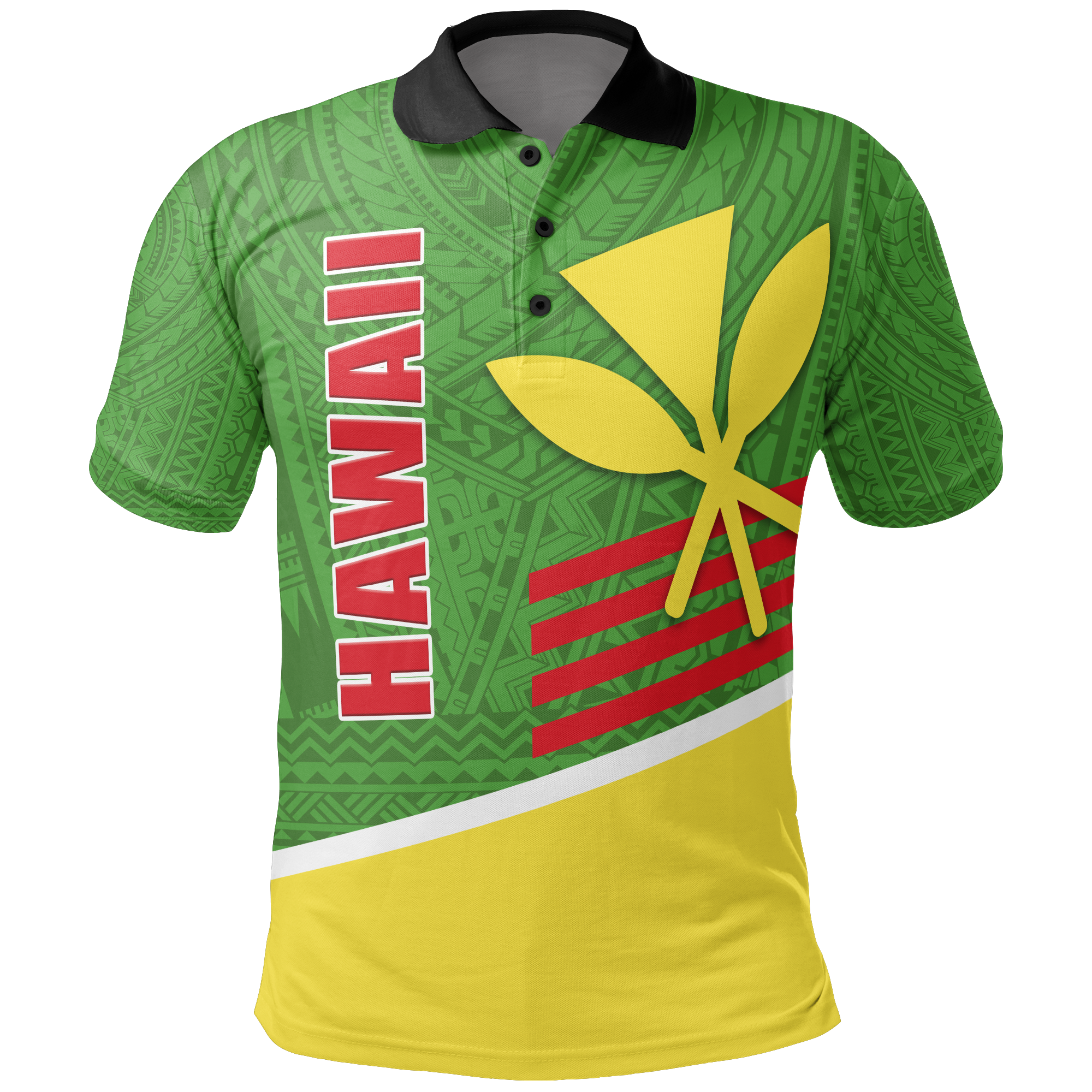 Hawaii Polo Shirt Hawaii Kanaka Maoli Unisex GREEN - Polynesian Pride