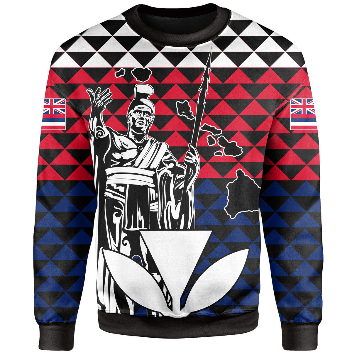 Hawaii King Kakau Sweat Shirt - Polynesian Pride