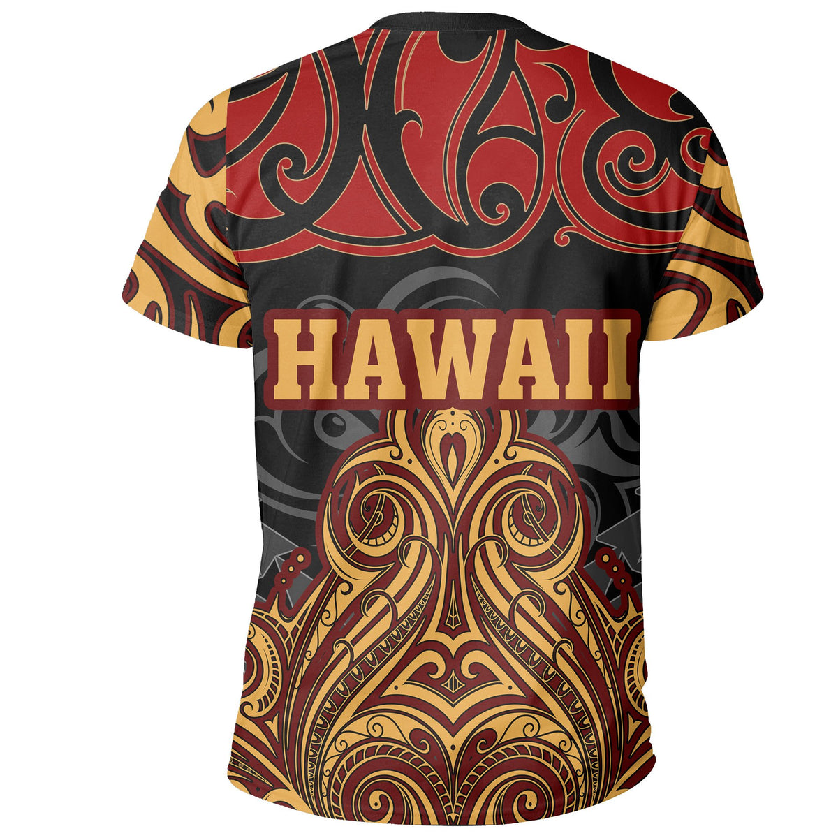 Hawaii Warrior Polynesian T Shirt Stock Style - Polynesian Pride
