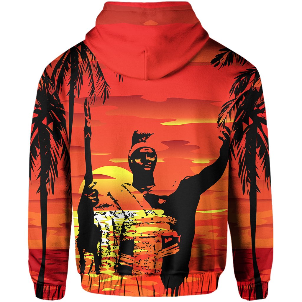 Hawaii Summer King Sunset Hoodie (Zip up) - Polynesian Pride