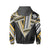 Hawaii Hoodie Football Jersey Style Gray and Yellow - Polynesian Pride