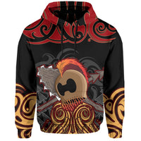 Hawaii Warrior Polynesian Hoodie Stock Style - Polynesian Pride